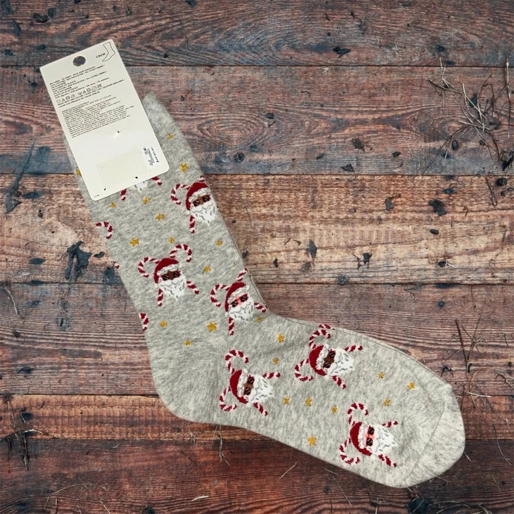 NWT America Eagle Santa candy, cane Crew Socks one size 🎅🏽